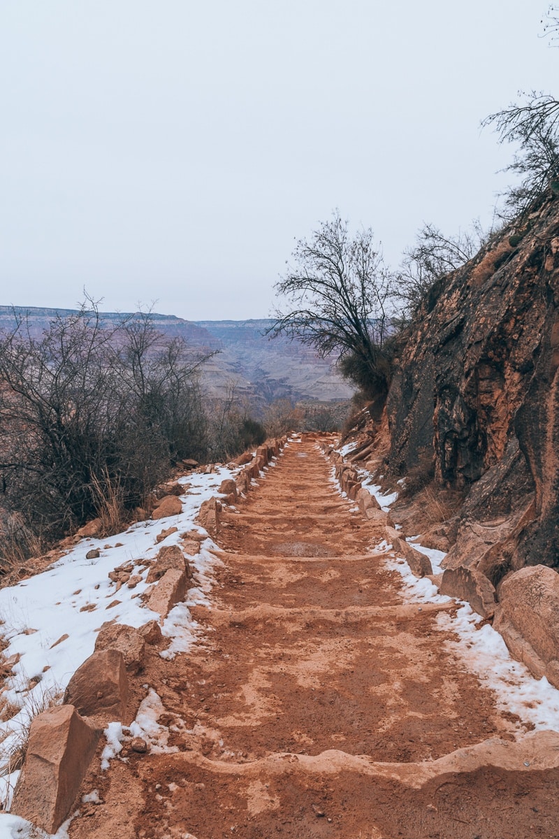 Bright Angel Trail at the Grand Canyon
