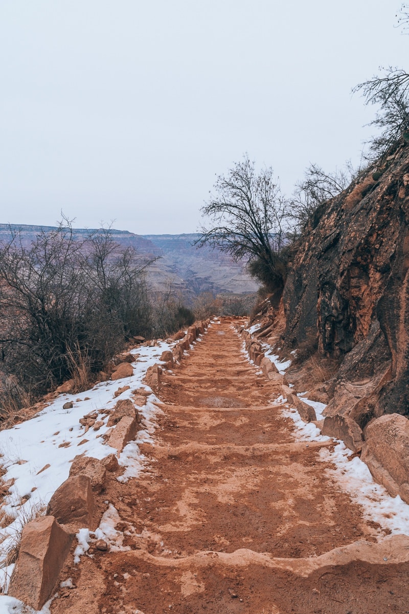 Bright Angel Trail at the Grand Canyon