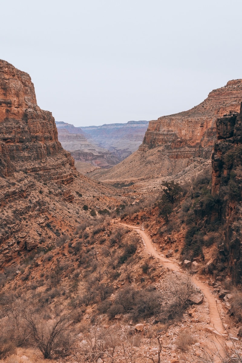 Bright Angel Trail at the Grand Canyon