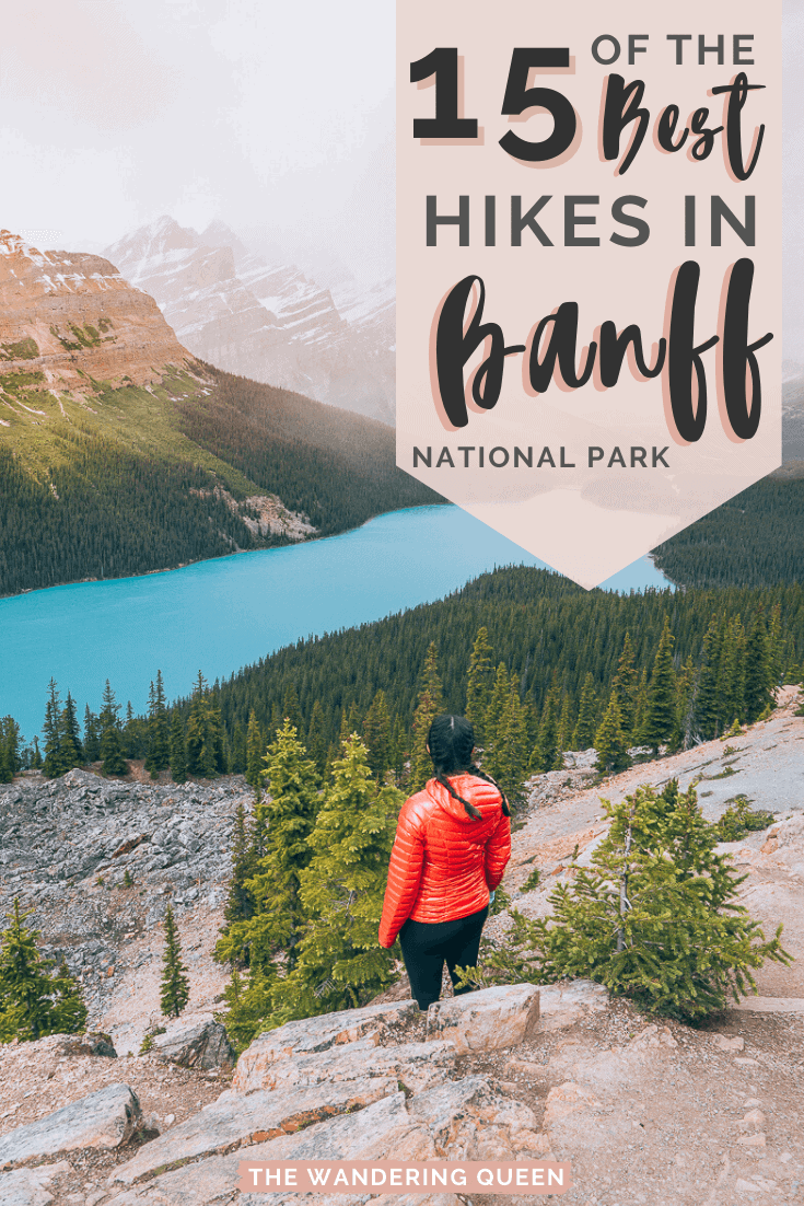 best hikes in banff pin
