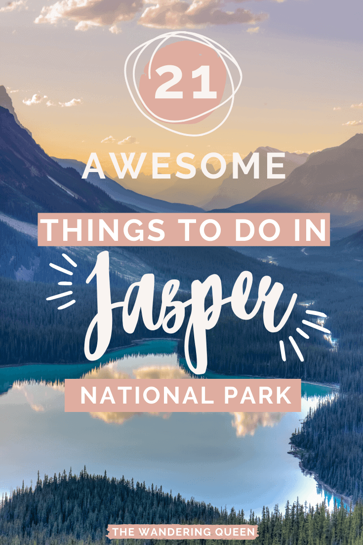 things to do in jasper national park pin