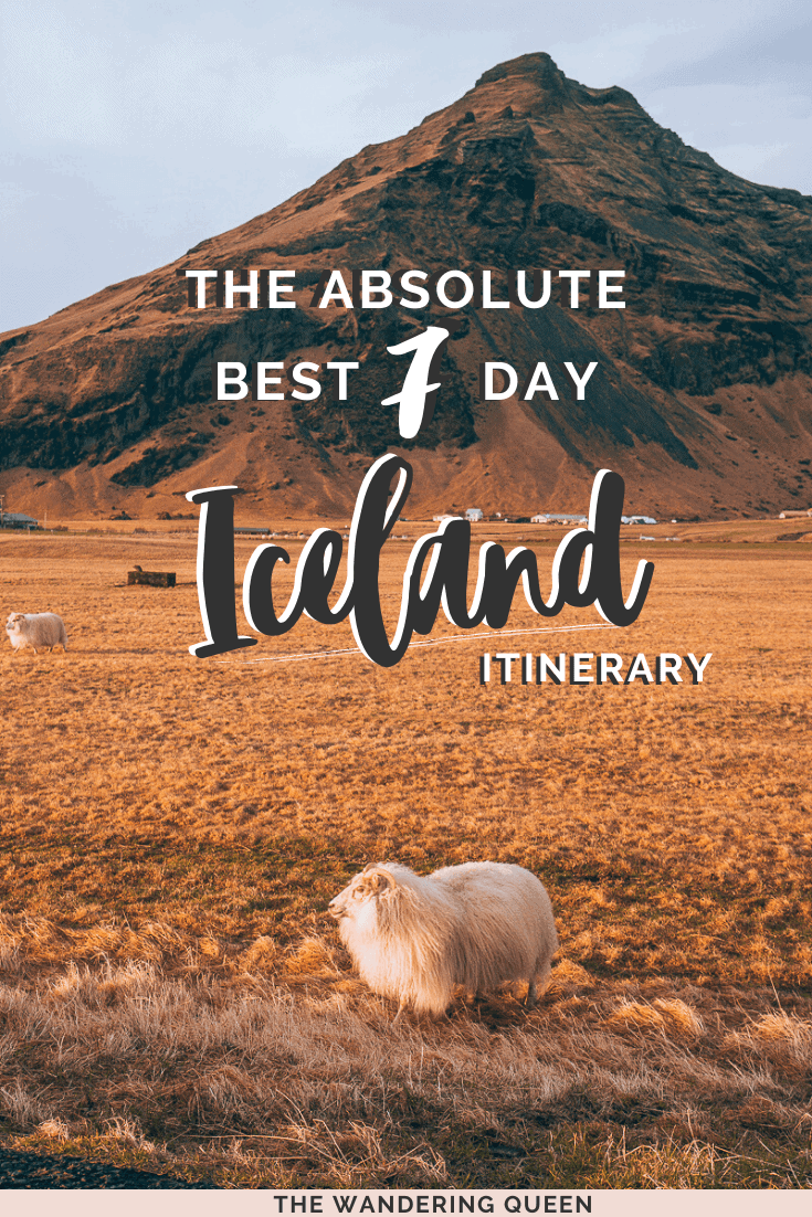 7 day Iceland Itinerary Pin