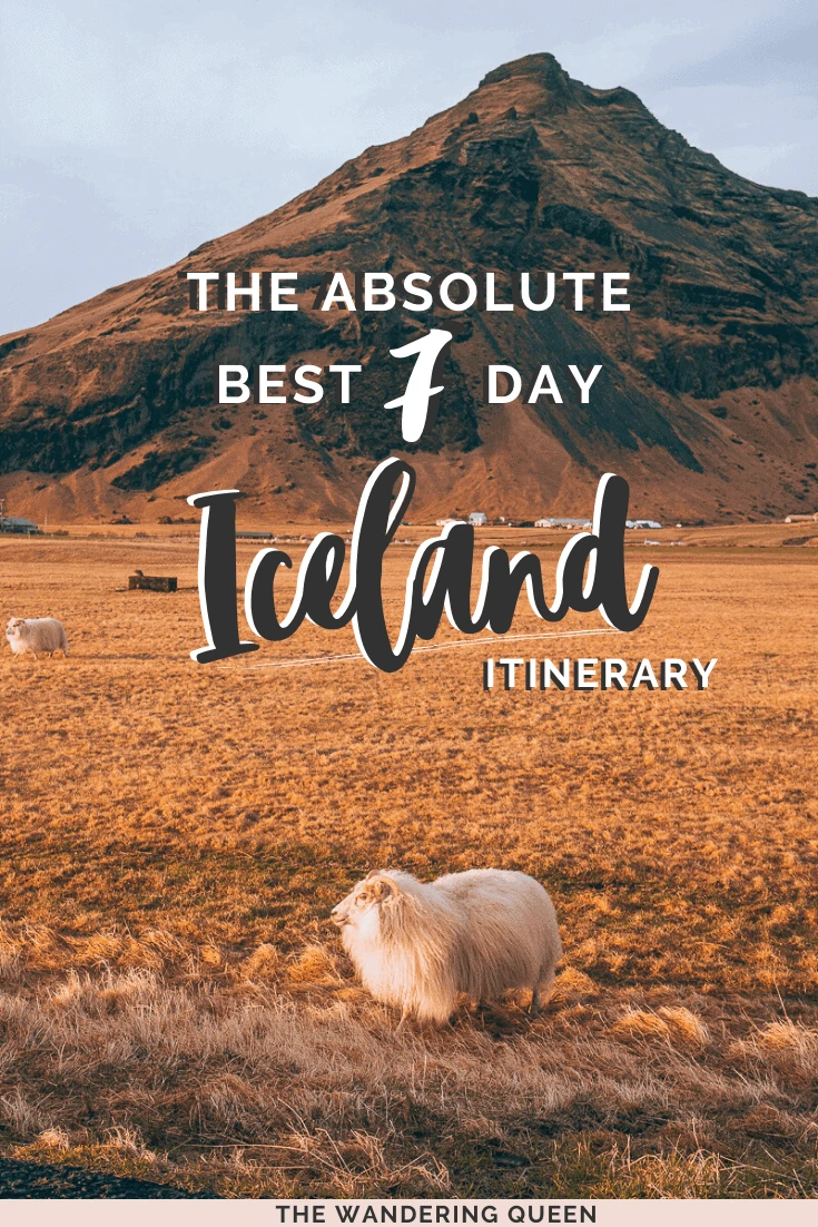 7 day Iceland Itinerary Pin