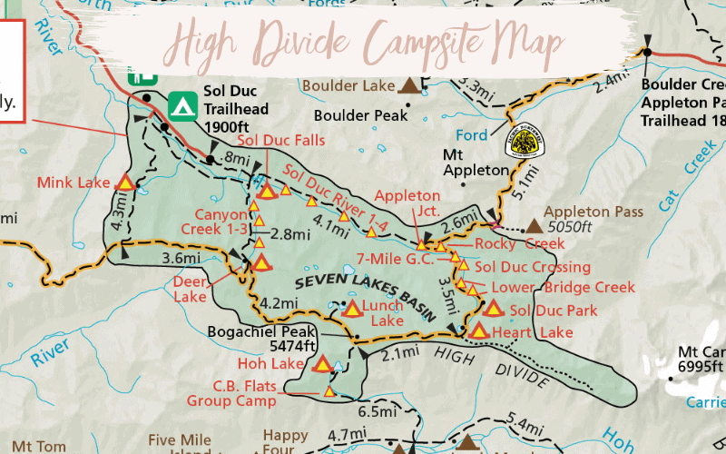 High Divide Trail - Seven Lakes Basin Loop