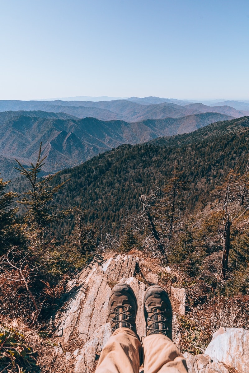 top views on top of mount leconte