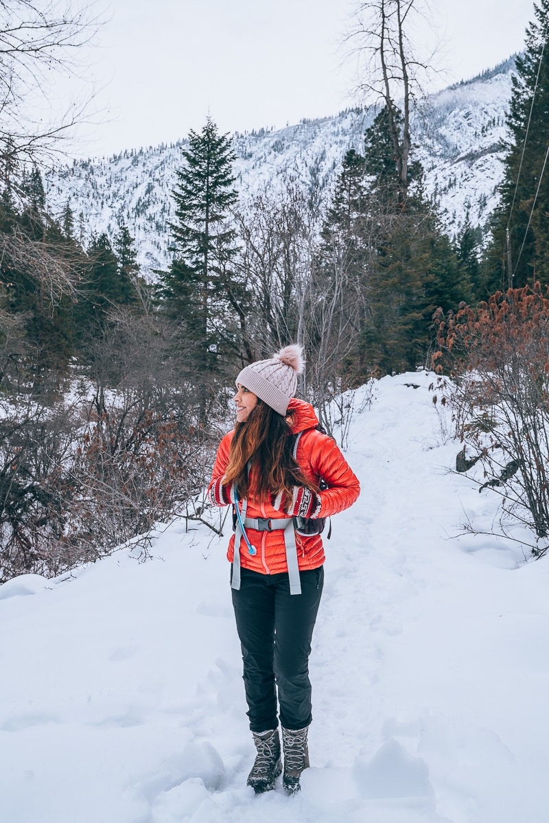 Winter hiking hat