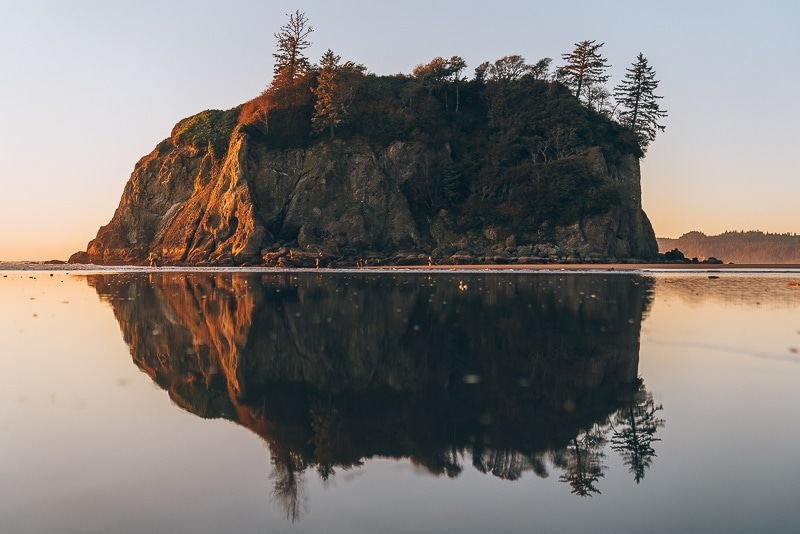 ruby beach during sunset