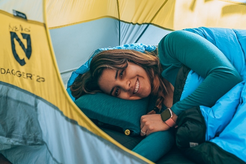 best camping pillow the nemo filo