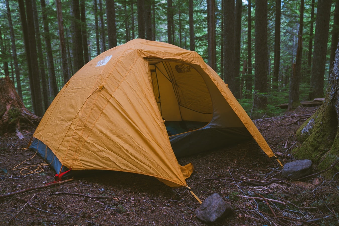 7 Principles Of Leave No Trace: tent on a durable surface