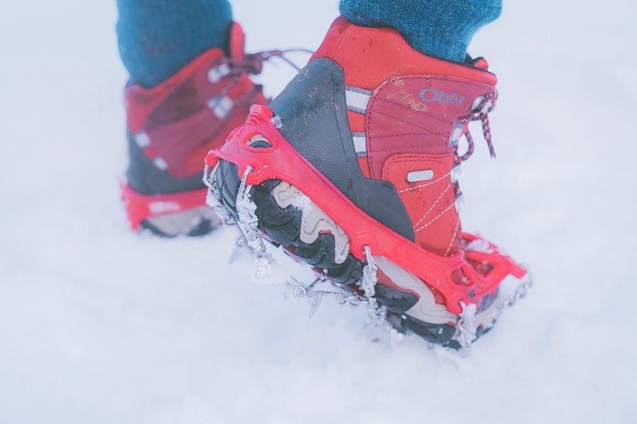 Crampons for hiking in snow