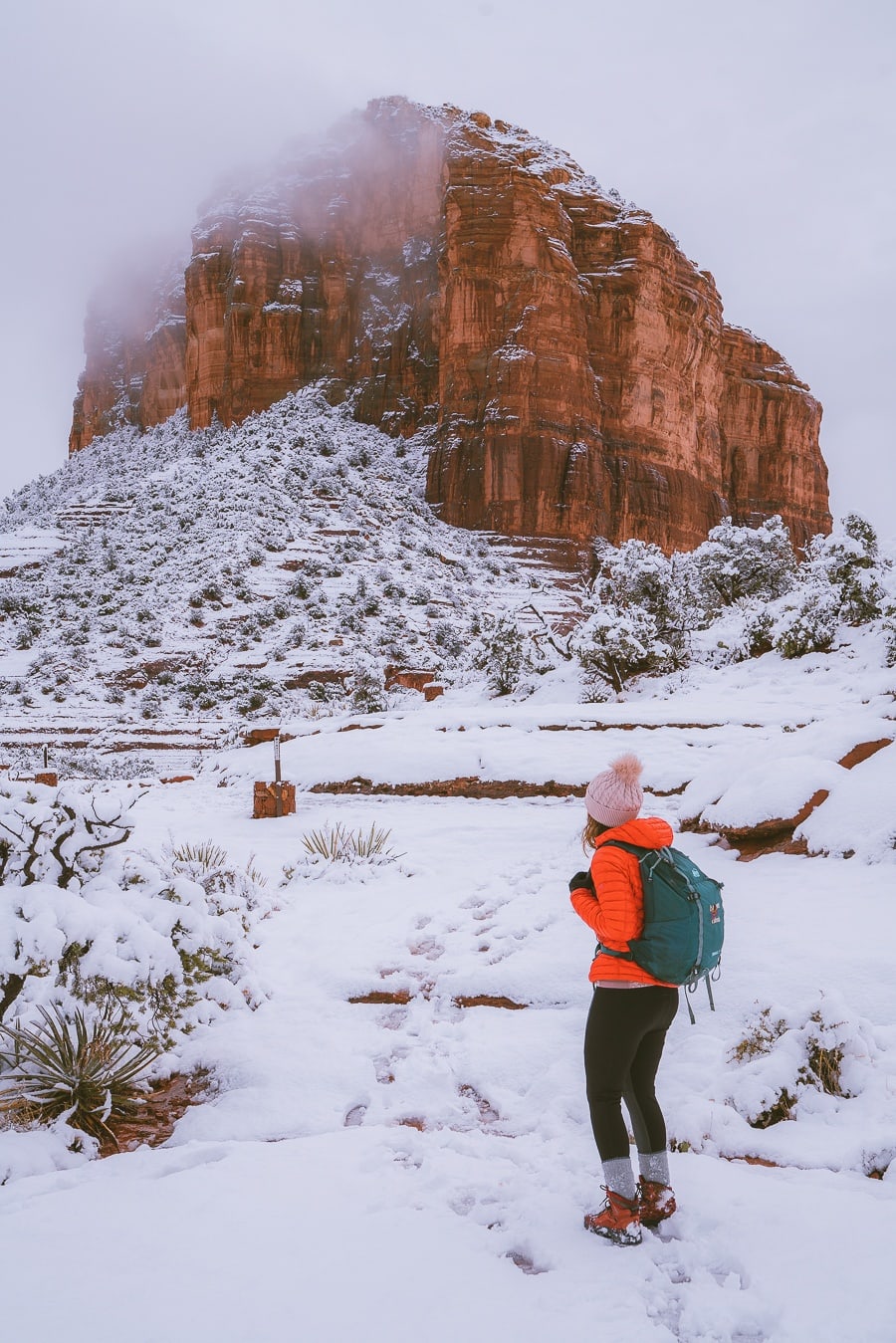 Hiking In Snow