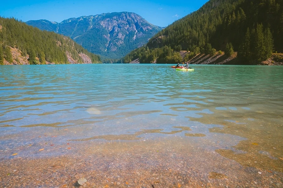 Kayakers At Diablo Lake