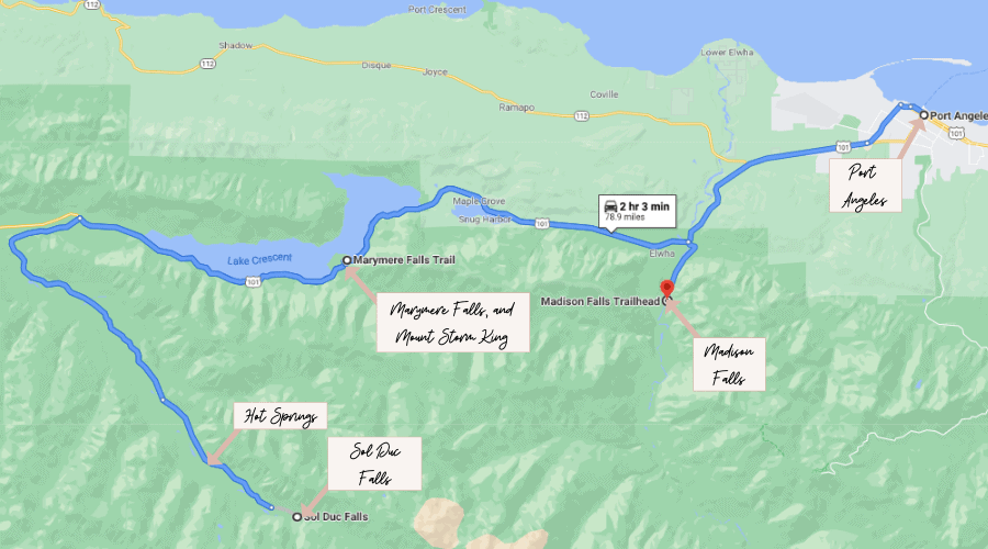  Olympic National Park map