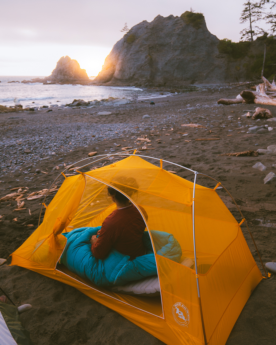 camping at Rialto Beach