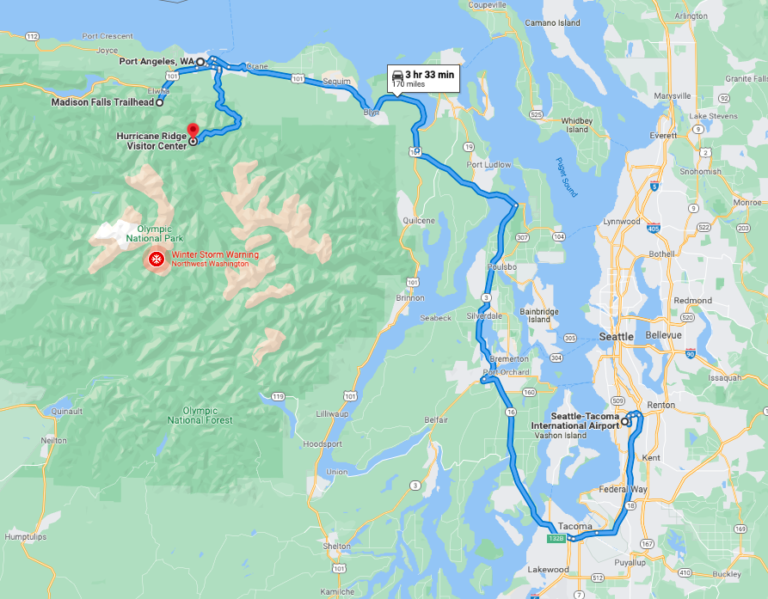 Directions to olympic national park