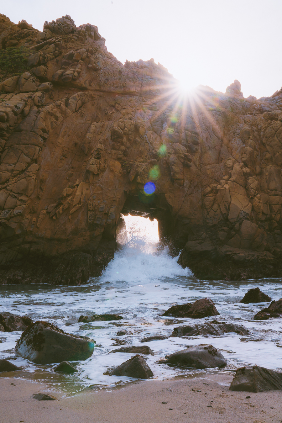 Pfeiffer Beach keyhole arch