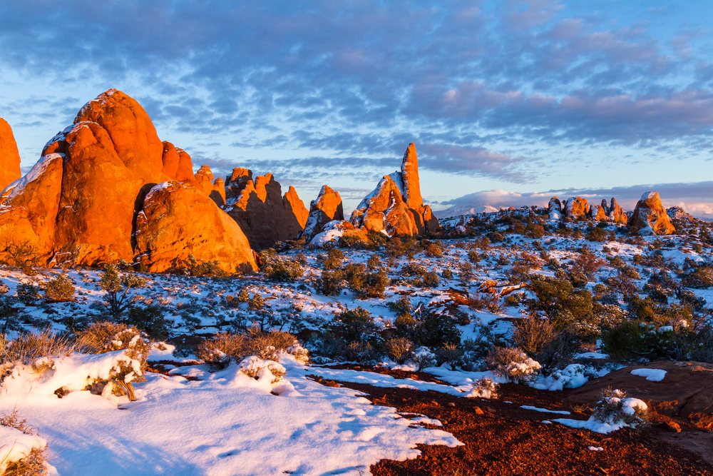 Arches National Park in Winter